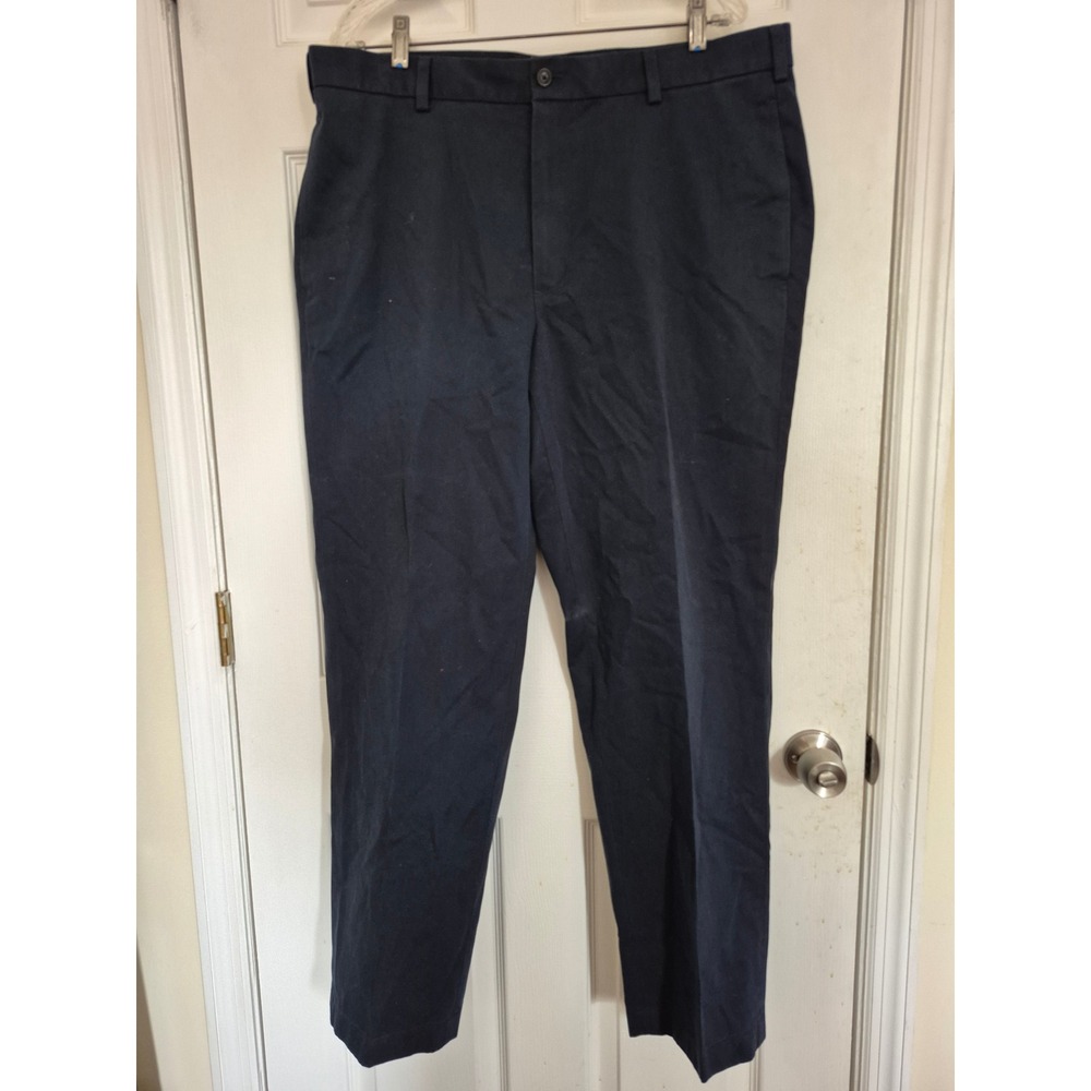 Brooks Brothers Advantage Chino Clark Men's Navy Blue Cotton Pants 38x32